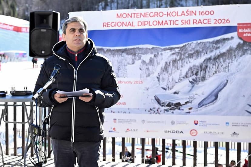 Ibrahimović opens diplomatic ski competition in Montenegro