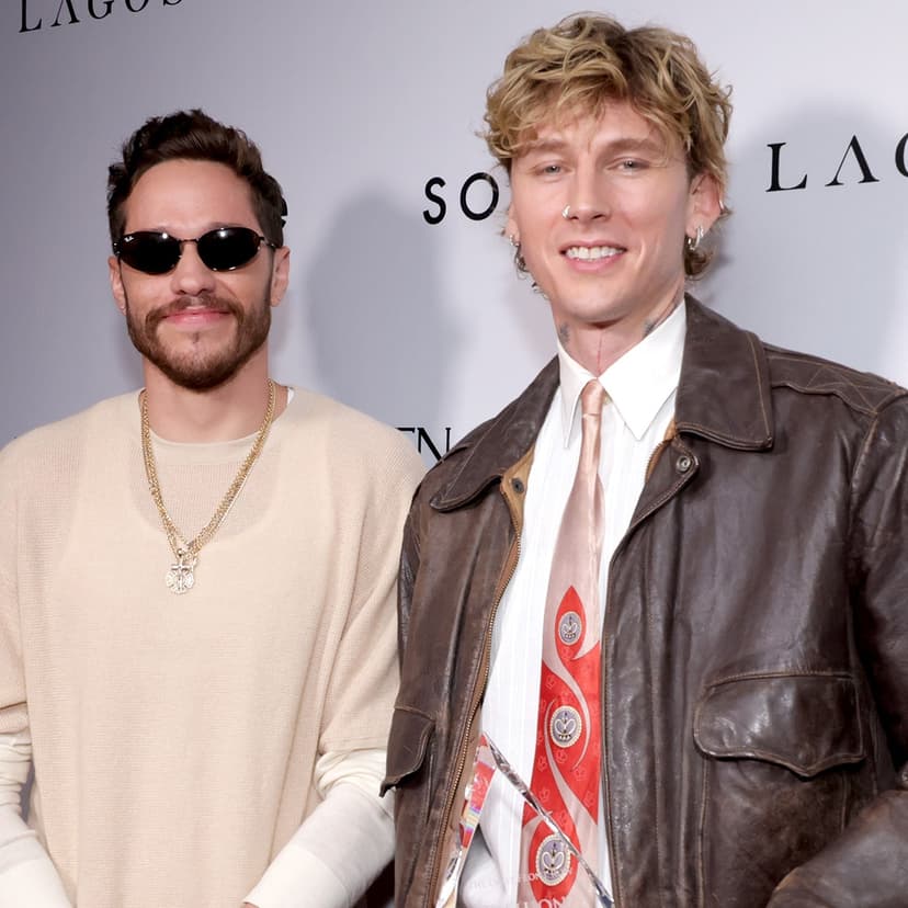 Pete Davidson Shows Off His Rap Skills Onstage With Machine Gun Kelly