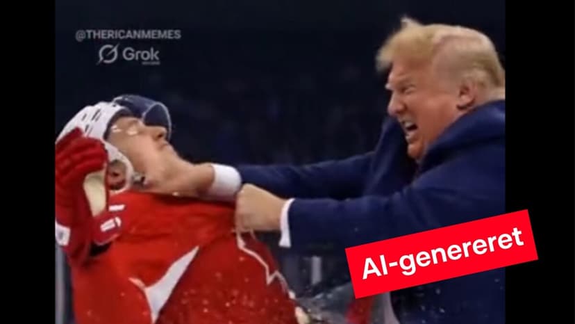 Trump Shares AI Video Depicting Him Assaulting Canadian Hockey Player