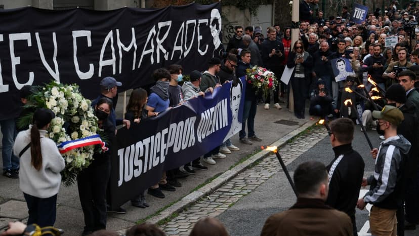 3,000 Attend Support Demonstration for Deceased French Right-Wing Activist