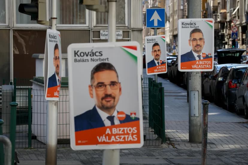 Fidesz Accused of Illegal Campaign Poster Blitz in Budapest's Újlipótváros