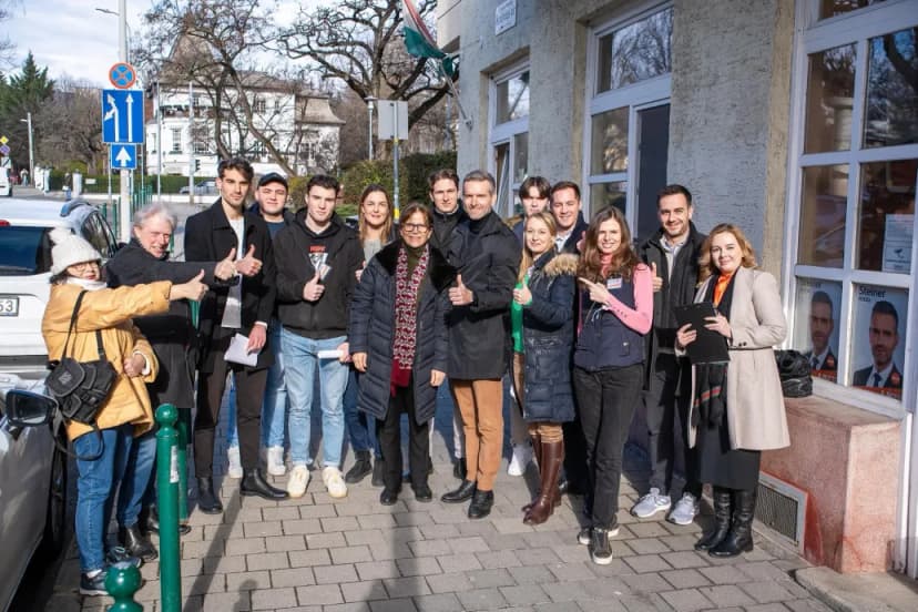 Anikó Lévai joins Fidesz campaign in Péter Magyar's district