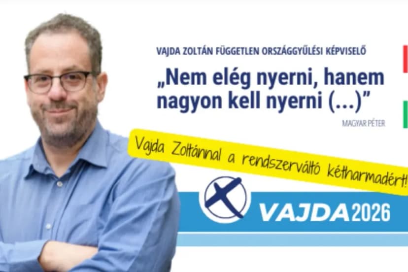 Hungarian Politician Vajda Zoltán Campaigns with Péter Magyar Quote