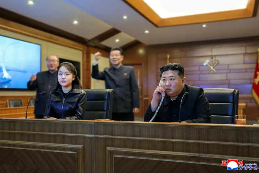 Kim Jong Un's Daughter Appears at Cruise Missile Launch