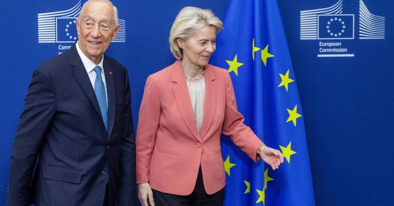 Ursula von der Leyen Thanks Portuguese President Marcelo Rebelo de Sousa