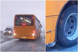 Bus Halts Traffic in Kópavogur