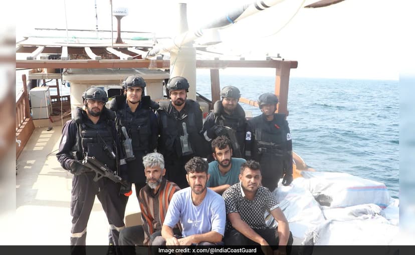 Indian Navy Intercepts Iranian Boat Off Gujarat, Seizes Rs 5 Crore Cigarettes