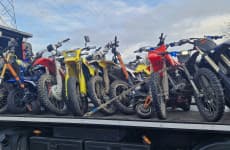 Dublin Police Seize Dozens of Scramblers and E-Scooters in Drug Operation