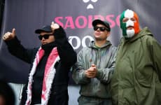 'You falsely tried to label me a terrorist' - Jubilant scenes greet 'free mawn' Mo Chara