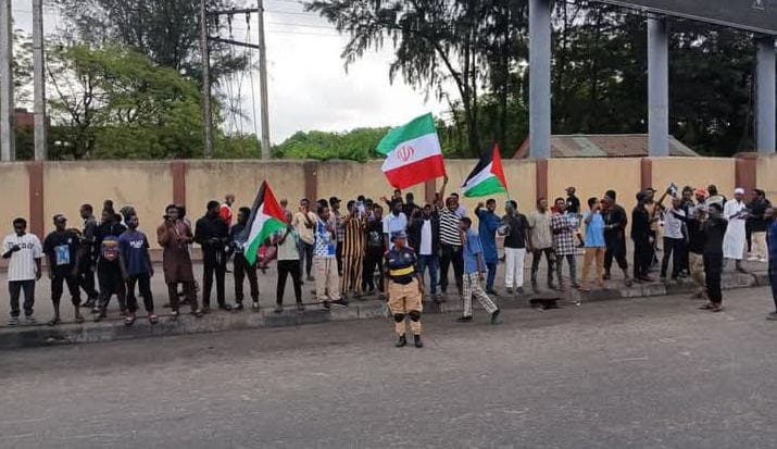 Protesters storm Lagos over Iranian leader’s death