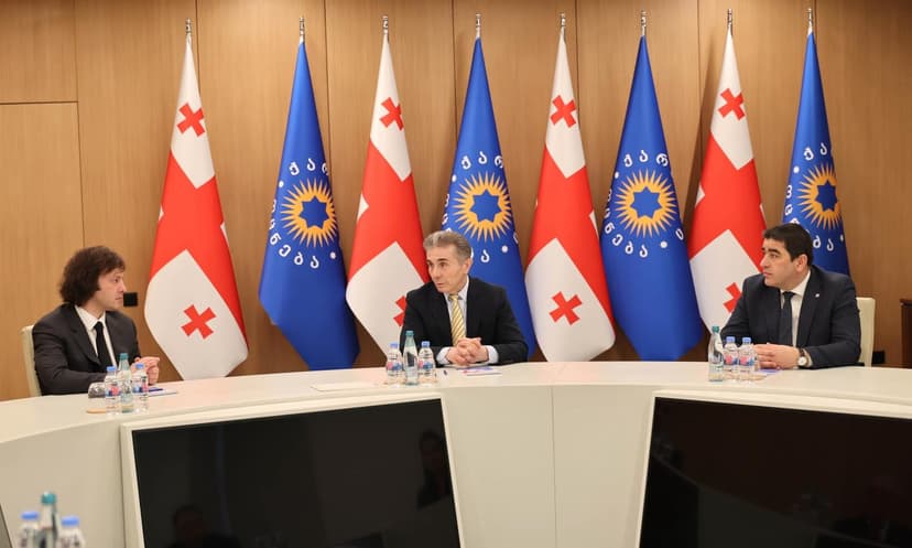 GD Slams UK Sanctions, Appeals to U.S. as Political Council Meets with Ivanishvili Present