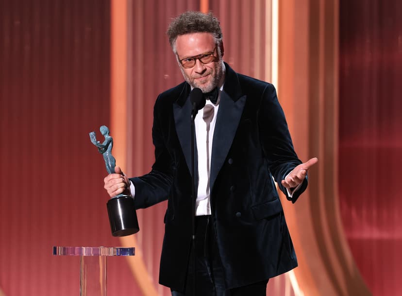 Seth Rogen Roasts WGA Over Canceled Awards Ceremony After Winning SAG-AFTRA Actor Award