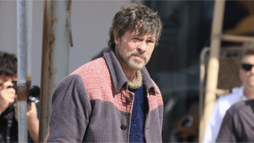 Brad Pitt in Chalkida: Fans gather to see the famous actor up close