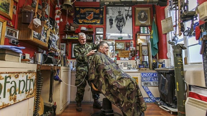 Barber at Cathal Brugha Barracks Helps Transform Recruits into Soldiers