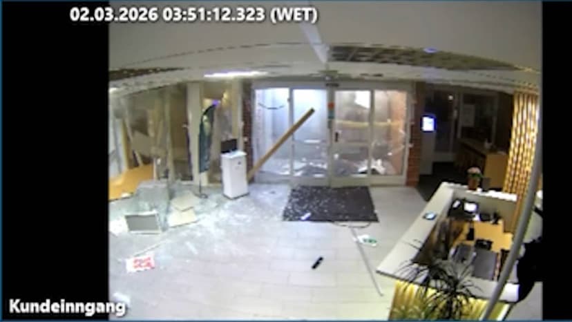 Thieves blow up bank entrance but flee empty-handed in Norway