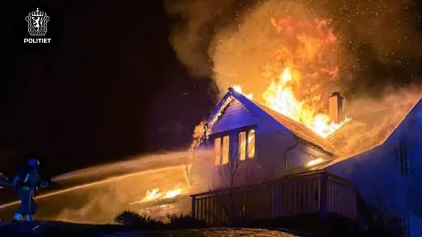 House Fire on Bømlo, Norway