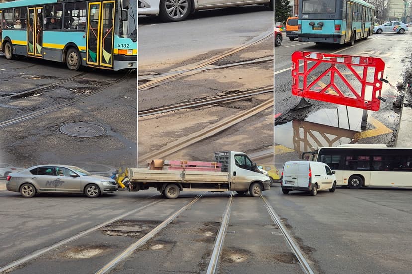 Bucharest Streets Deteriorate, Mayors Blame Salt and Lack of Repairs