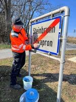 Bilingual Town Signs Defaced in Burgenland, Austria