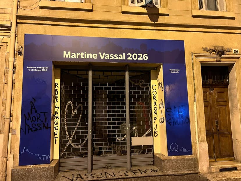 Martine Vassal's Campaign Office Vandalized in Marseille