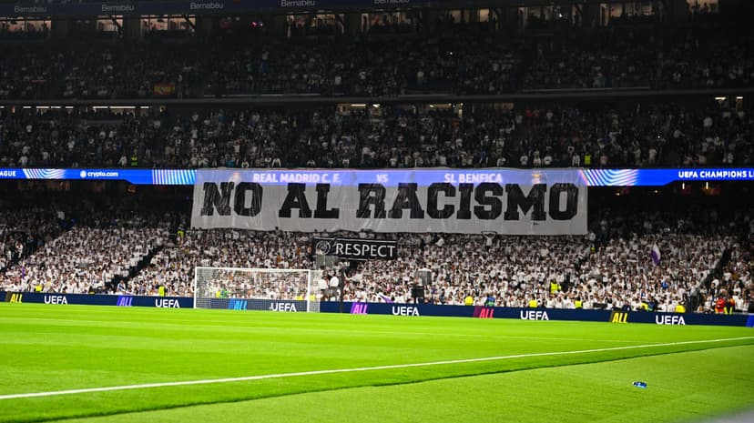 Champions League: In Support of Vinicius Jr, Real Supporters Unfurl a Banner Against Racism