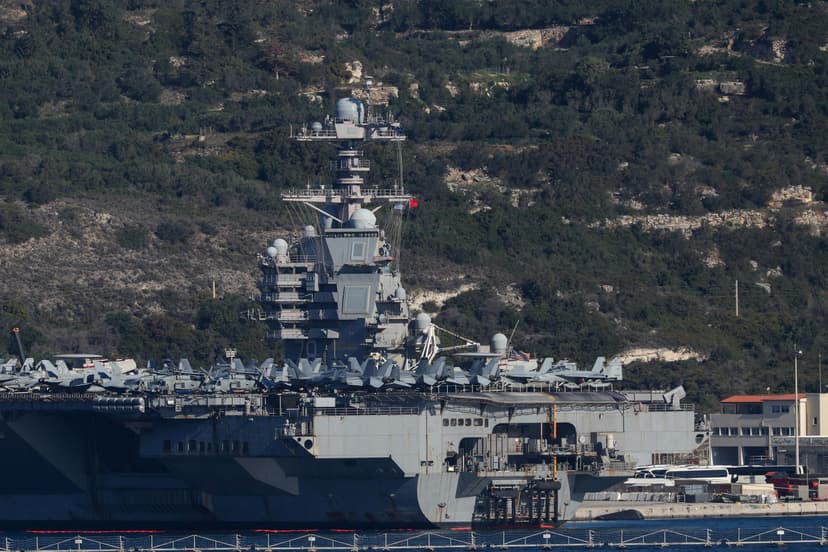 US aircraft carrier USS Gerald Ford arrives in Crete amid Iran tensions