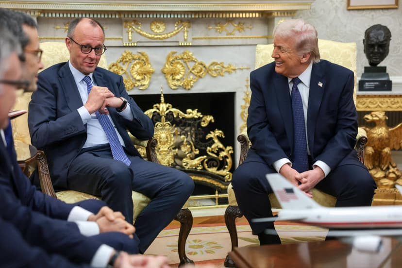 À Washington, Donald Trump chante les louanges de son «ami» Friedrich Merz