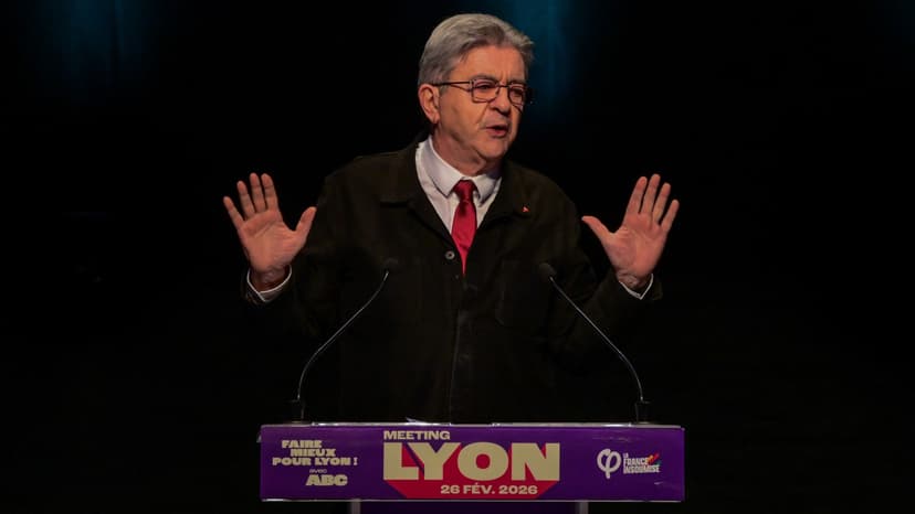 Jean-Luc Mélenchon Criticizes Media at Lyon Rally