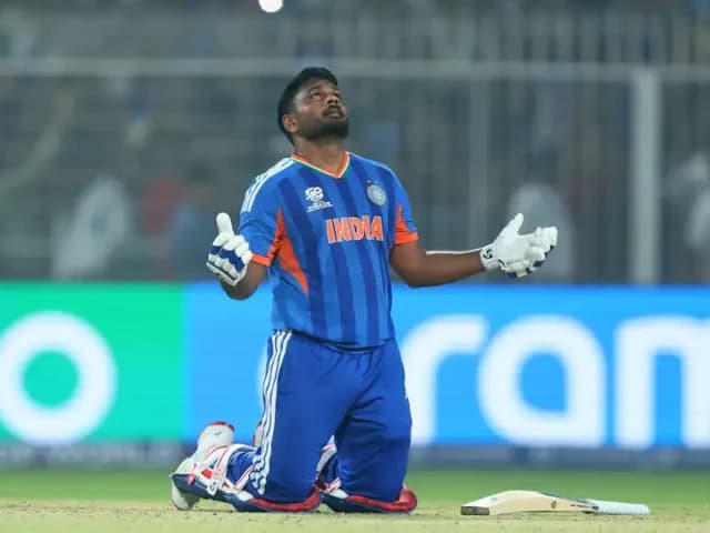 Samson's 97 puts India into T20 World Cup semi-final against England