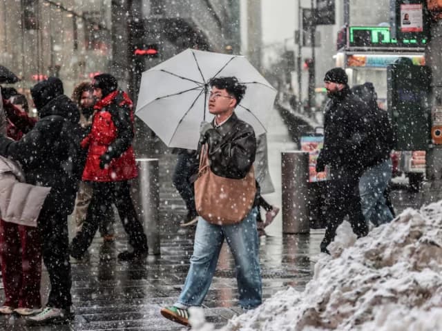 Powerful winter storm shuts schools, disrupts travel across US Northeast