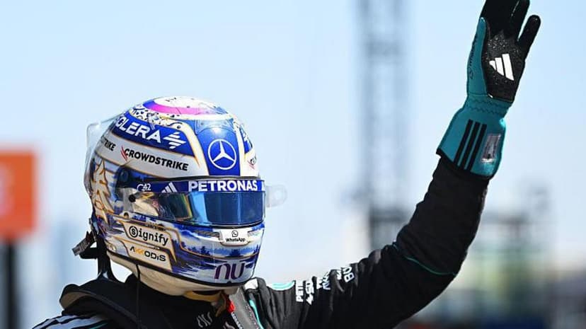 F1 Chinese GP: George Russell takes sprint pole in Mercedes 1-2