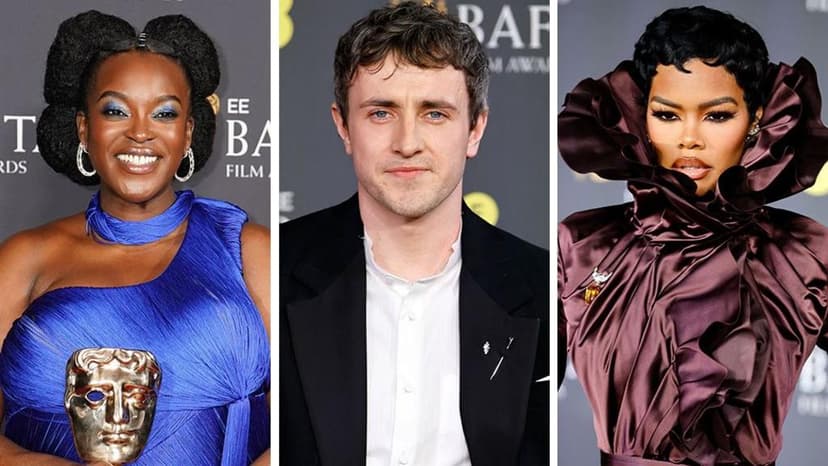 Baftas red carpet: Wunmi Mosaku, Paul Mescal and Teyana Taylor among stars at film awards