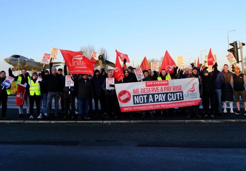 BAE Systems Reports Record Sales Amidst Worker Strikes