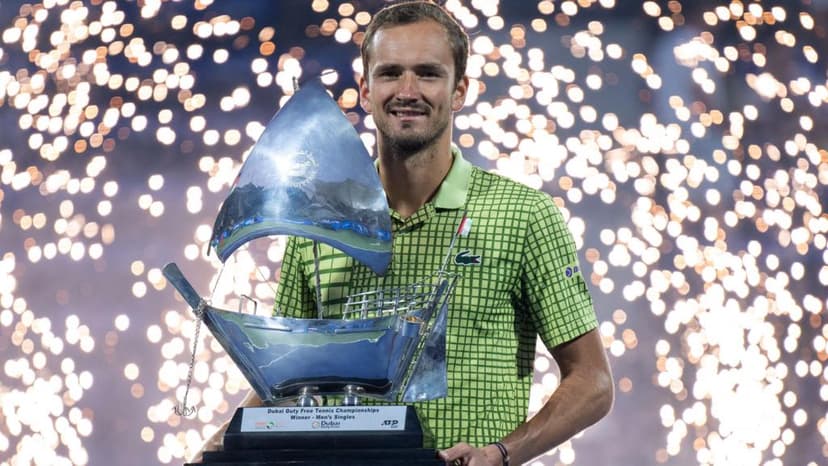 Medvedev wins Dubai title as Griekspoor withdraws