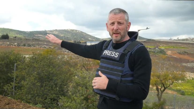 Watch: Heavy gunfire heard as BBC reports from border of Israel and Lebanon