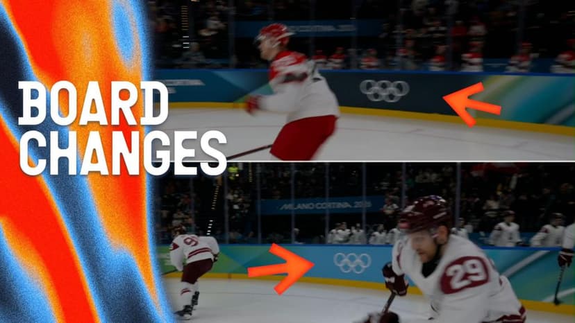 Ice Hockey Rink Advertising Boards Change Color