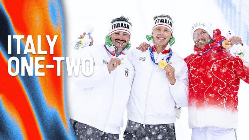 Italian Duo Wins Gold and Silver in Men's Ski Cross at Winter Olympics