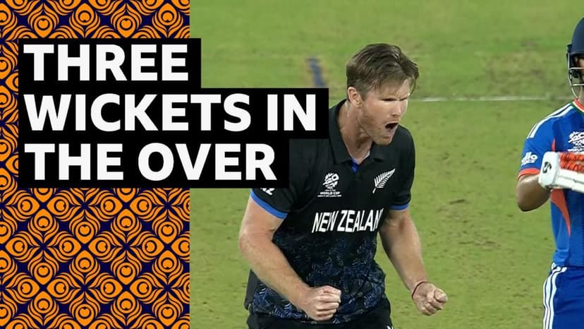 Neesham takes three wickets in an over as NZ halt India charge