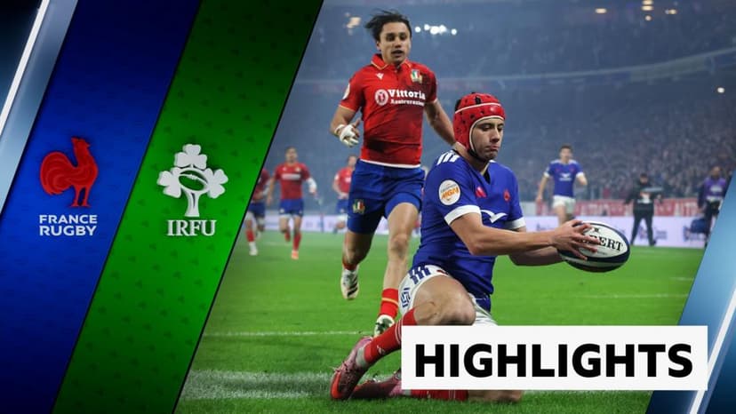 Six Nations favorite France scores 5 tries in 33-8 win against Italy
