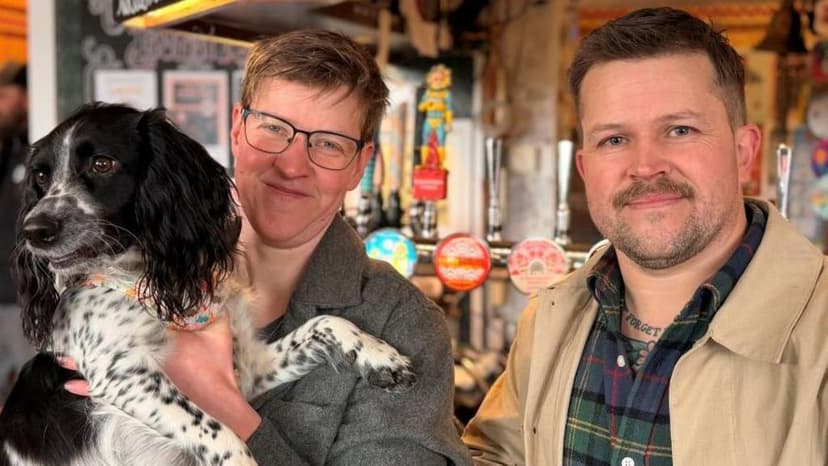 Woman's 'emotional' reunion with river rescuer