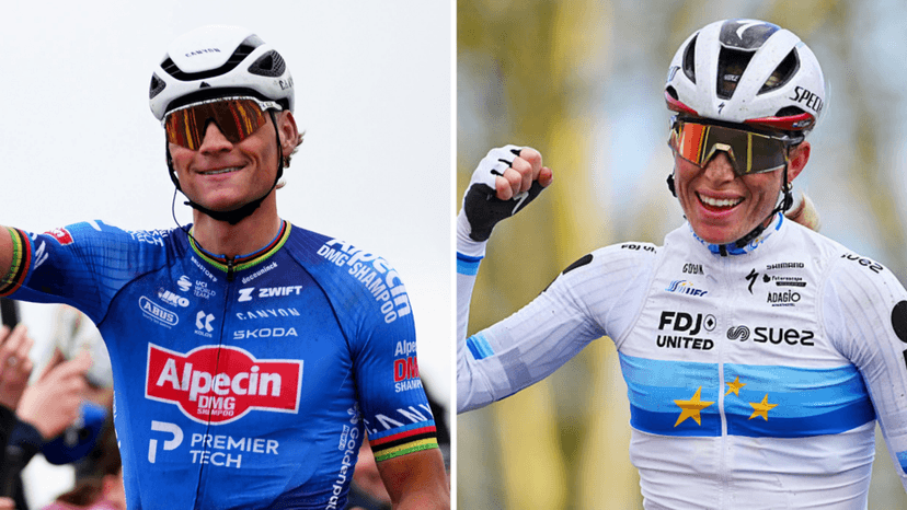 Van der Poel & Vollering earn Omloop het Nieuwsblad wins