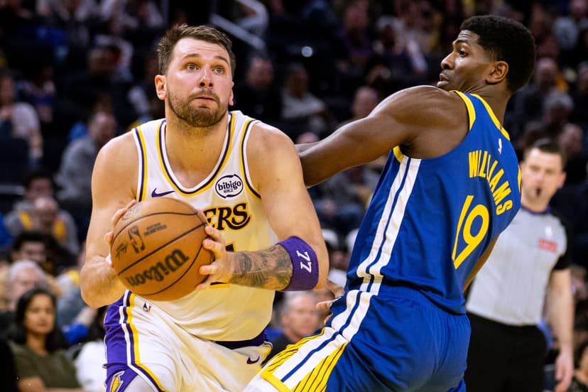Birthday boy Doncic lifts Lakers for crushing win over Warriors