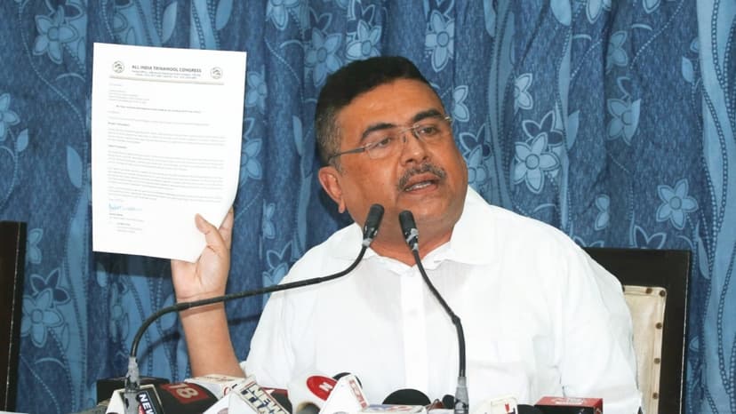 BJP Seeks Action Against BLOs Protesting Suvendu Adhikari