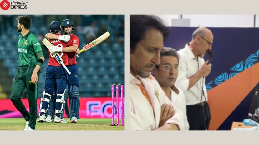 Wasim Akram’s and Ramiz Raja’s reaction to Harry Brook century goes viral as Pakistan nears T20 World Cup exit; watch