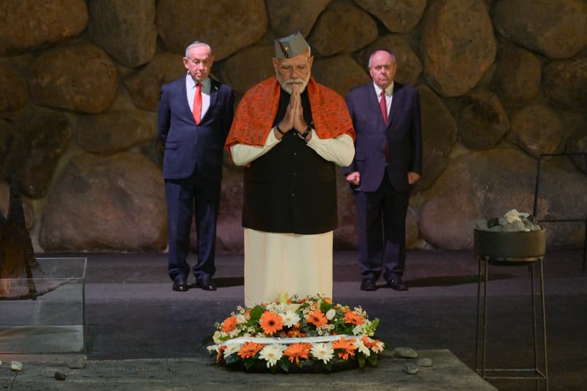 Netanyahu, Indian Prime Minister Modi tour Yad Vashem Holocaust museum
