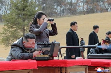 North Korea's Kim Jong Un and Daughter Test Sniper Rifles