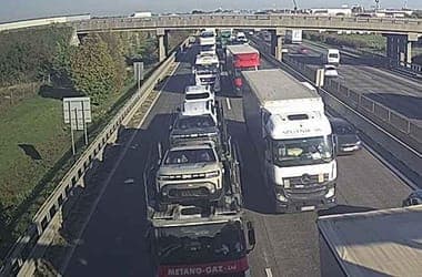 Traffic Accident on M0 Highway in Hungary