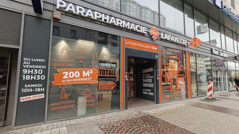 Lafayette Parapharmacy Closes Luxembourg Branch