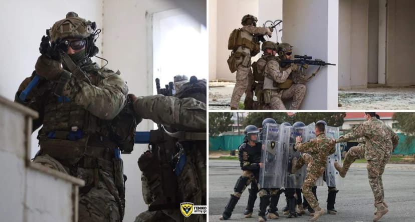 Cyprus National Guard and US Marines Conduct Joint Anti-Terror Drills