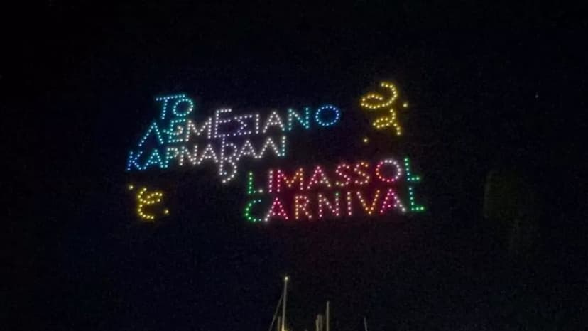 Limassol Carnival Concludes with 700-Drone Light Show