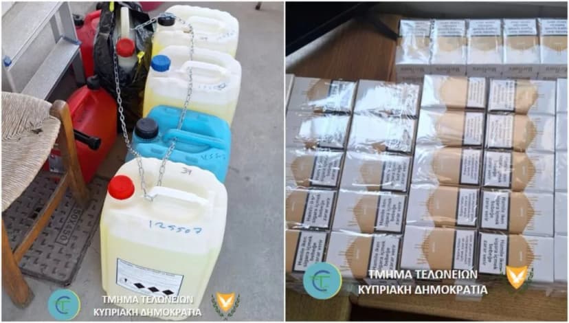 Customs Seize Untaxed Cigarettes and Fuel at Green Line Crossings in Cyprus
